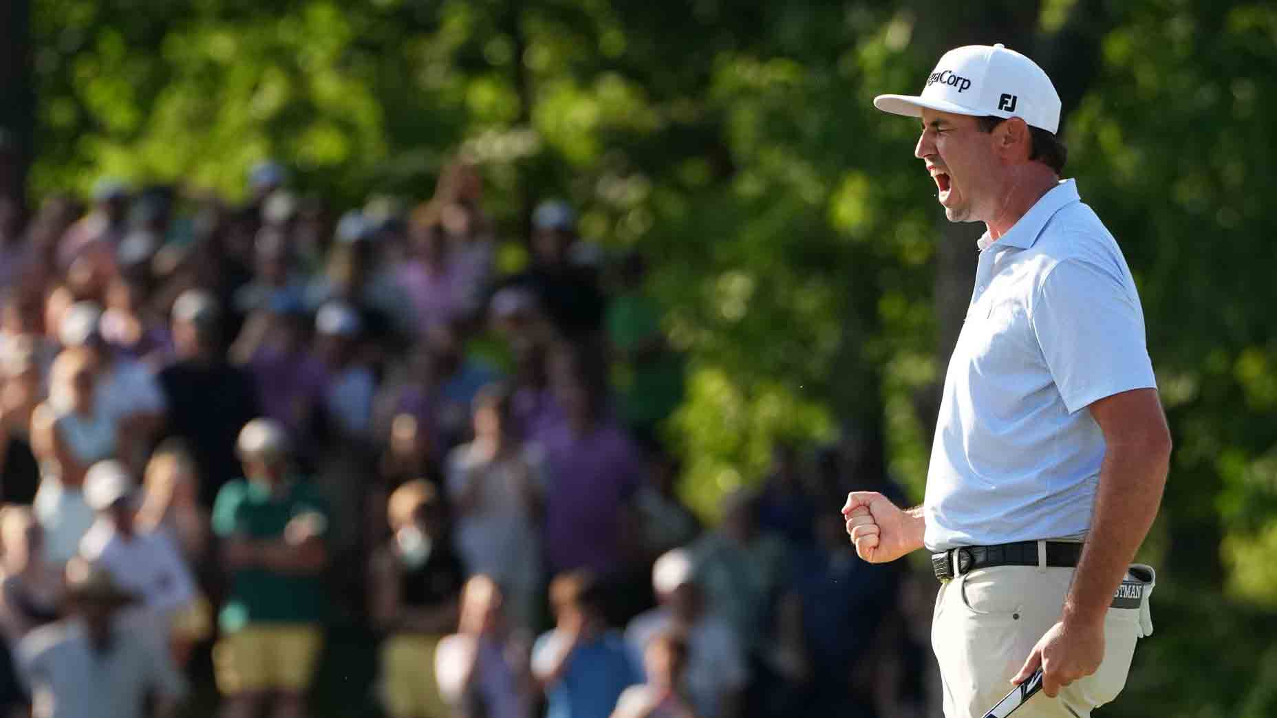 Après un superbe birdie au 18e trou, JT Poston remporte le Memorial en séries éliminatoires