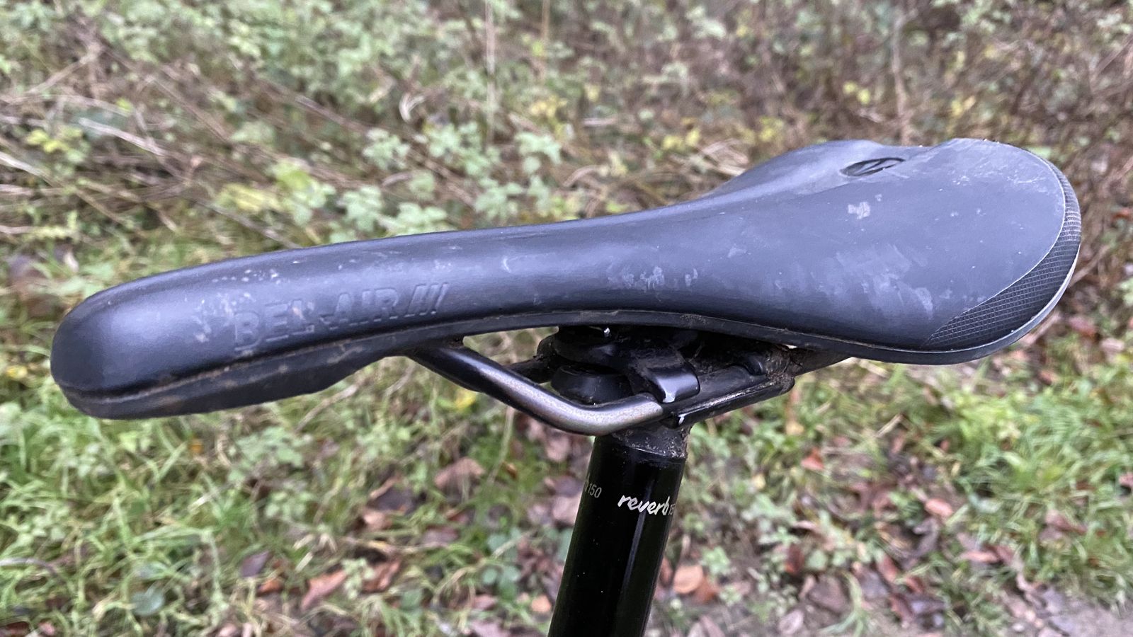 A SDG Bel Air saddle fitted to a MTB seat post