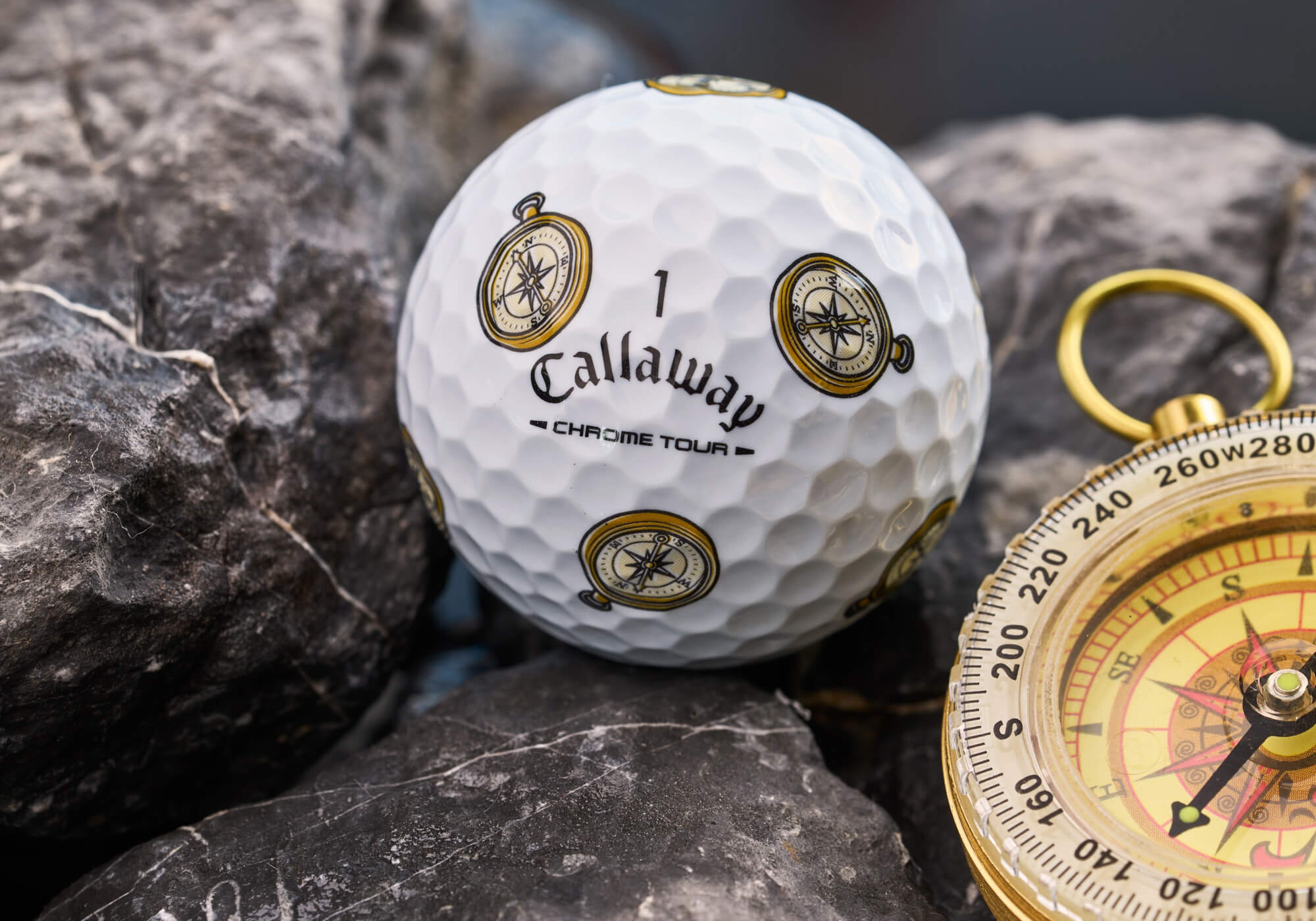 Callaway Chrome Tour June Top boussole de balle de golf