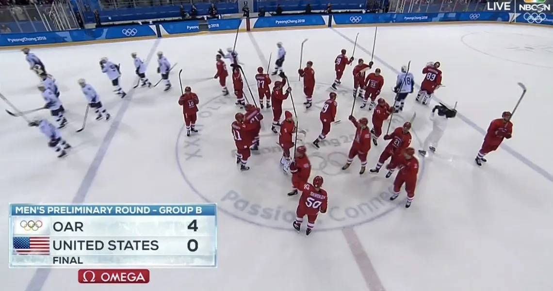 L'équipe de hockey des États-Unis perd contre la Russie. Blâmez la LNH pour cette liste.