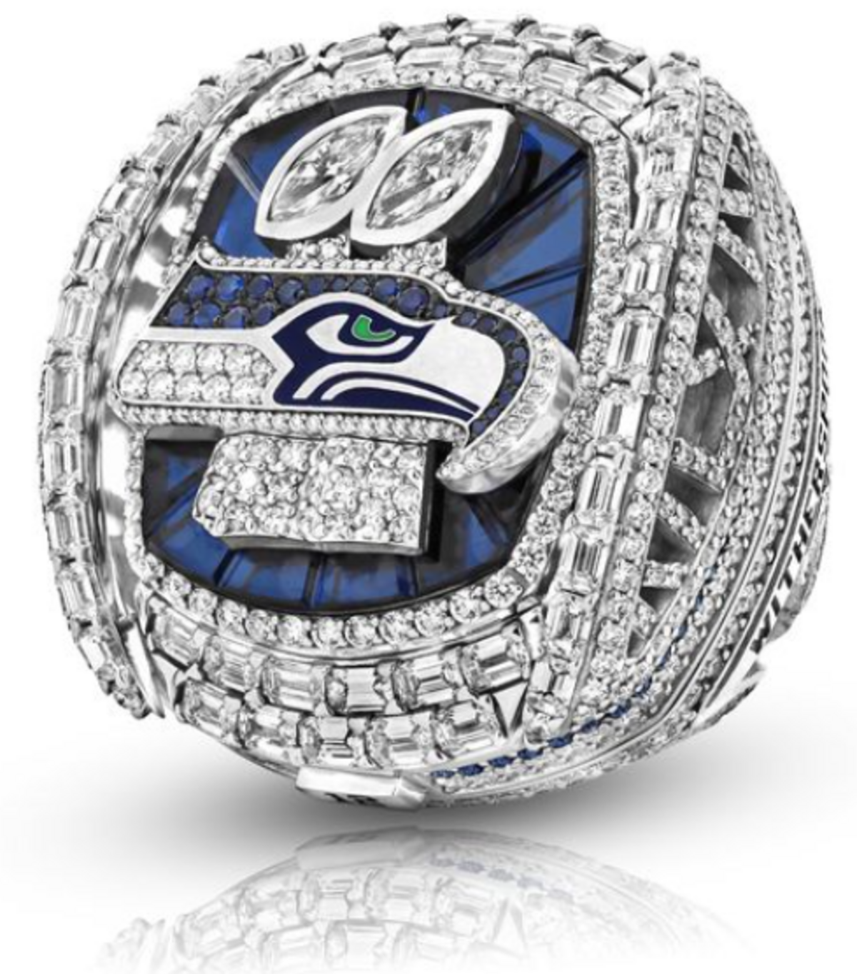 Les Seahawks obtiennent leurs bagues du Super Bowl. Oh oui, ils sont brillants. les voici