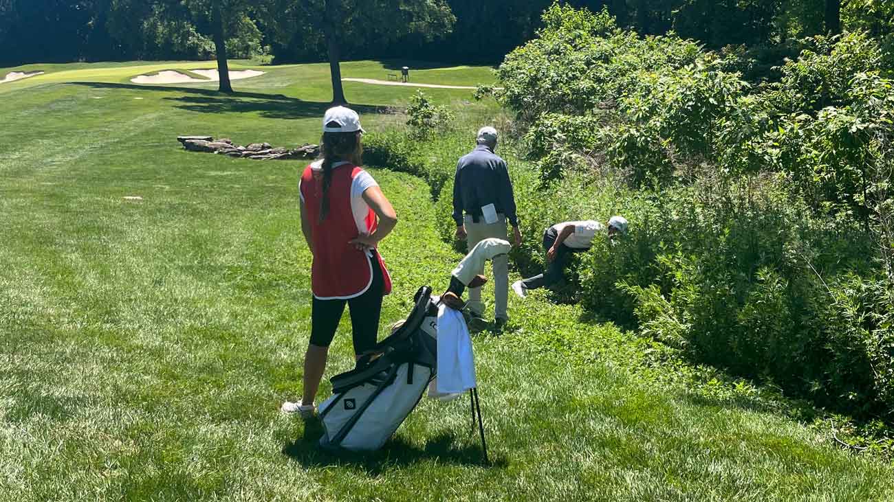 Lors des qualifications de l'US Open, chaque coup compte, y compris les coups du destin