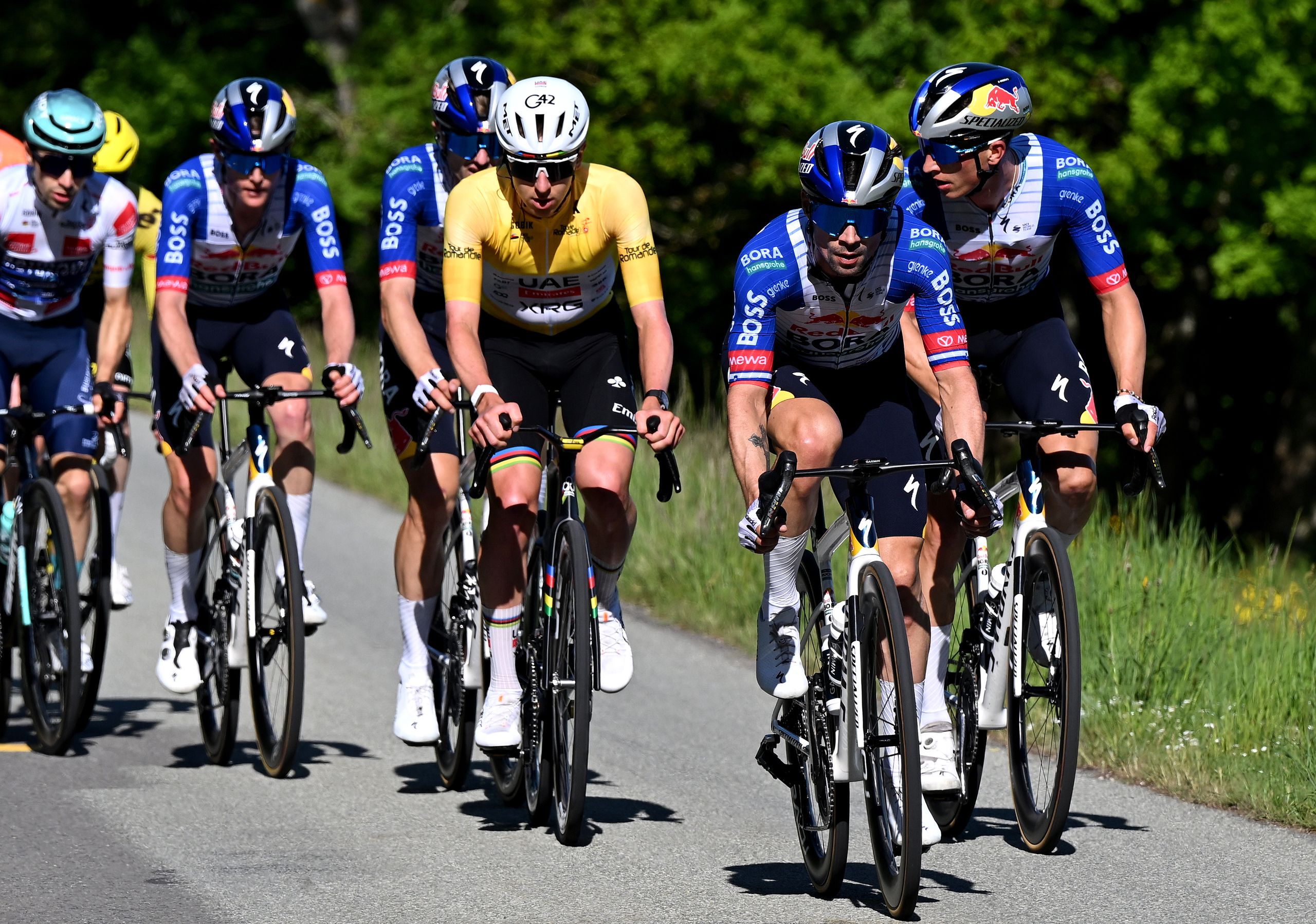Primož Roglič affronte Tadej Pogacar au Tour de Suisse pour remporter une série complète de titres du classement général dans les sept courses par étapes majeures en une semaine de cyclisme