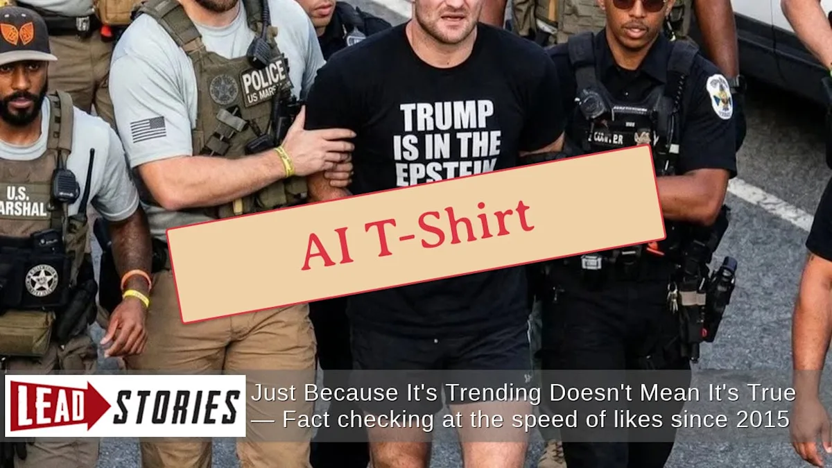 Vérification des faits : Sean Strickland ne portait PAS de chemise « Trump est dans les fichiers Epstein » lorsqu'il a été escorté hors de l'UFC 250 Freedom Fight Party.